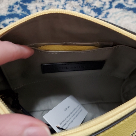 Rebecca Minkoff Mini 5 Zip Crossbody Hangbag Capri Yellow NWT $198 - Picture 13 of 13